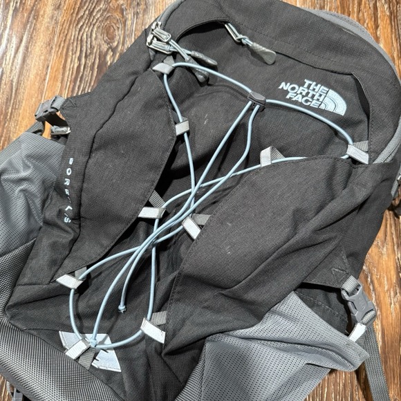 The North Face Flex Vent Borealis Backpack Black Large Hiking School Laptop Bag - Picture 3 of 11